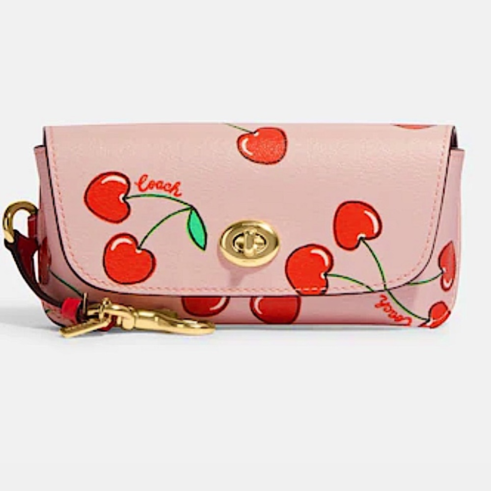 Coach Cherry Print Sunglass Case - Picture 9 of 11